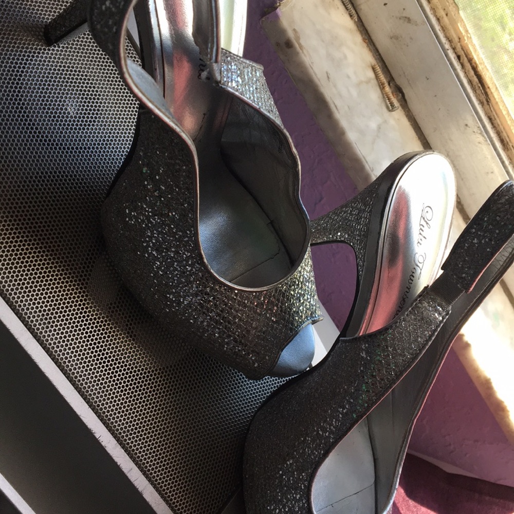 Silver heels